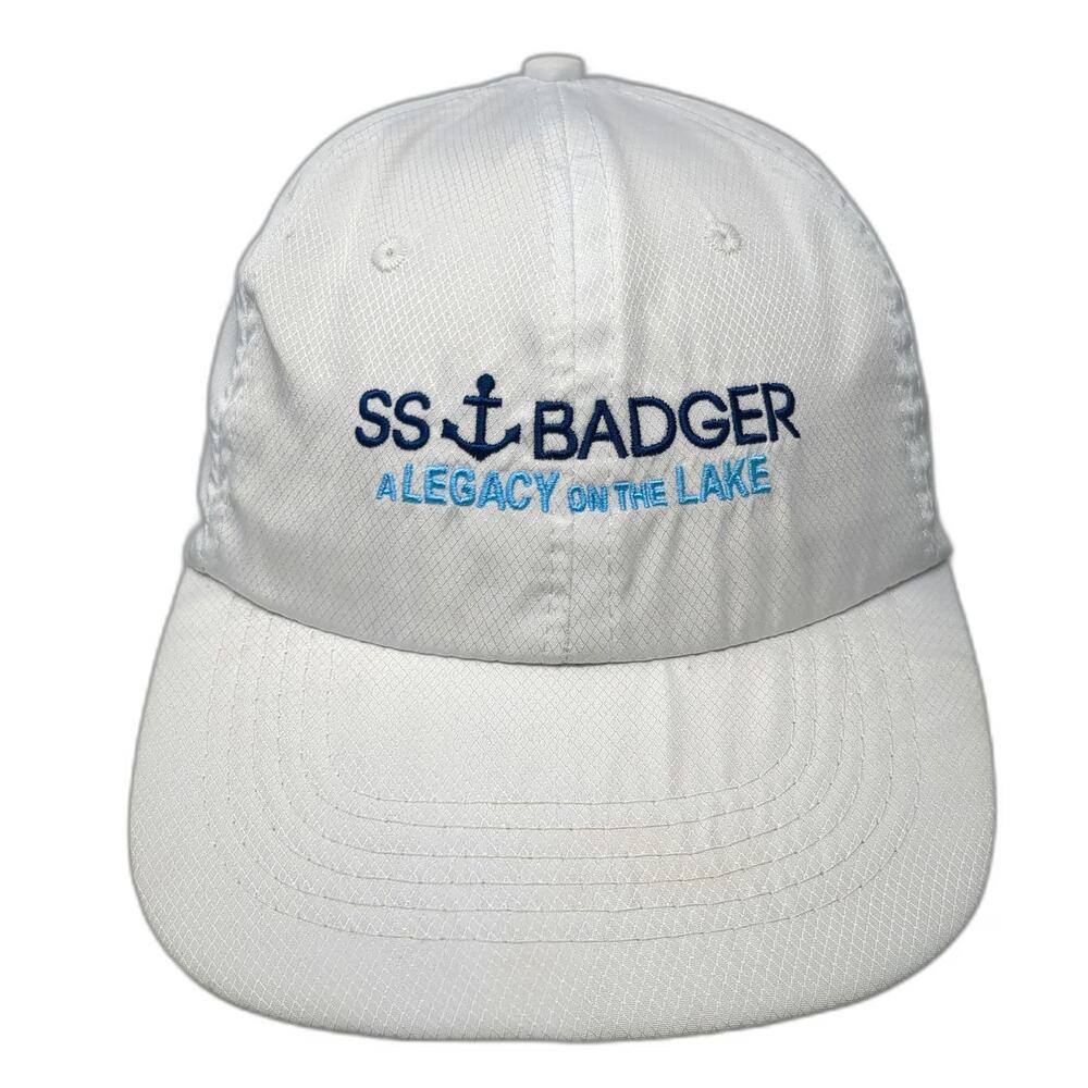 Hit Wear SS Badger Anchor Legacy on the Lake White One Size Baseball Cap Hat